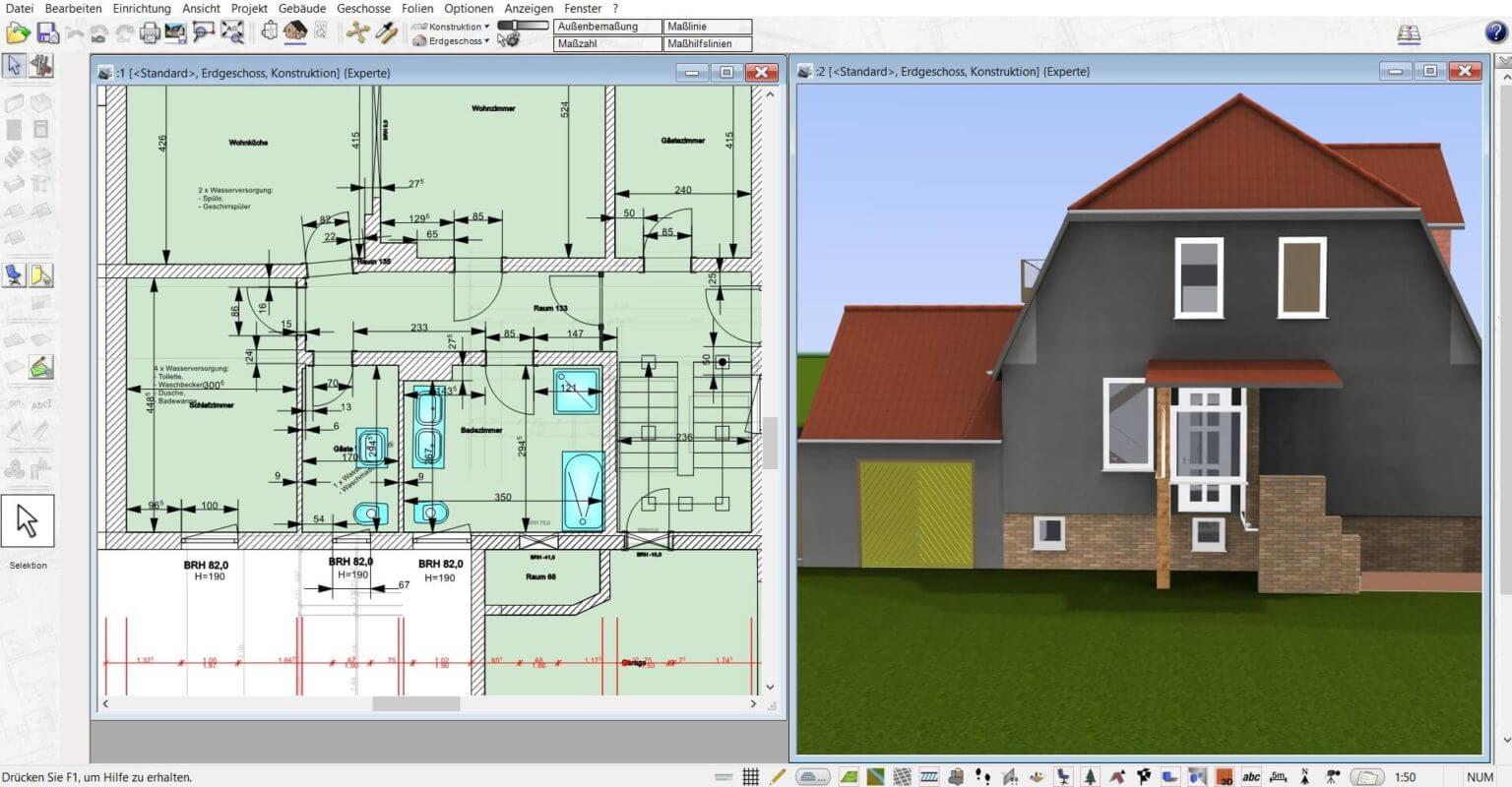 Innenarchitektur Software zum Einrichten von Häusern in 3D