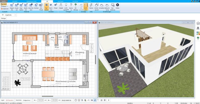 Bedeutung von A und U im Grundriss