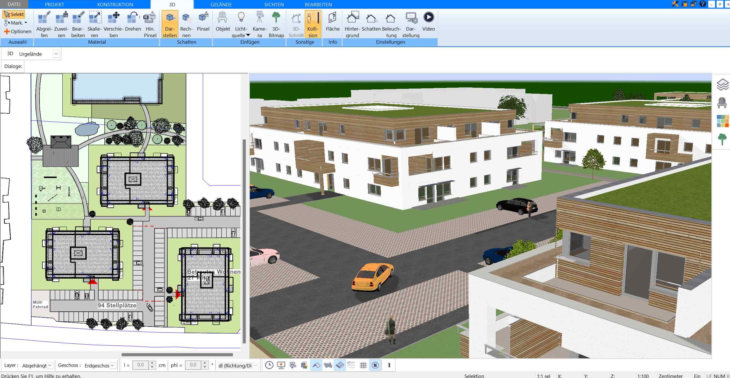 Grundrisse, die mit dem HausDesigner3D erstellt wurden