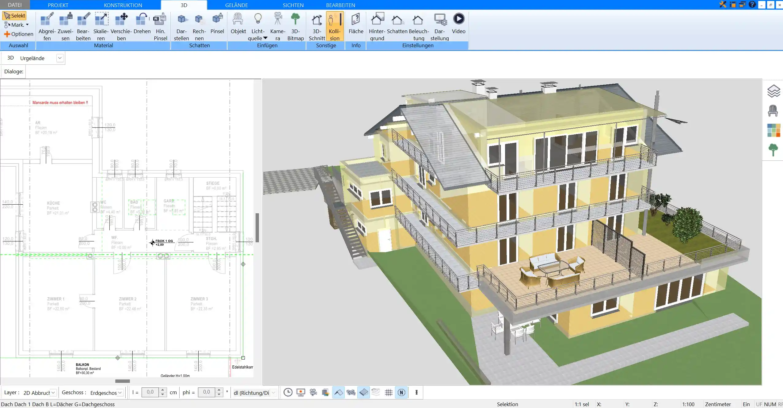 Grundstücksgröße optimal planen mit dem HausDesigner3D