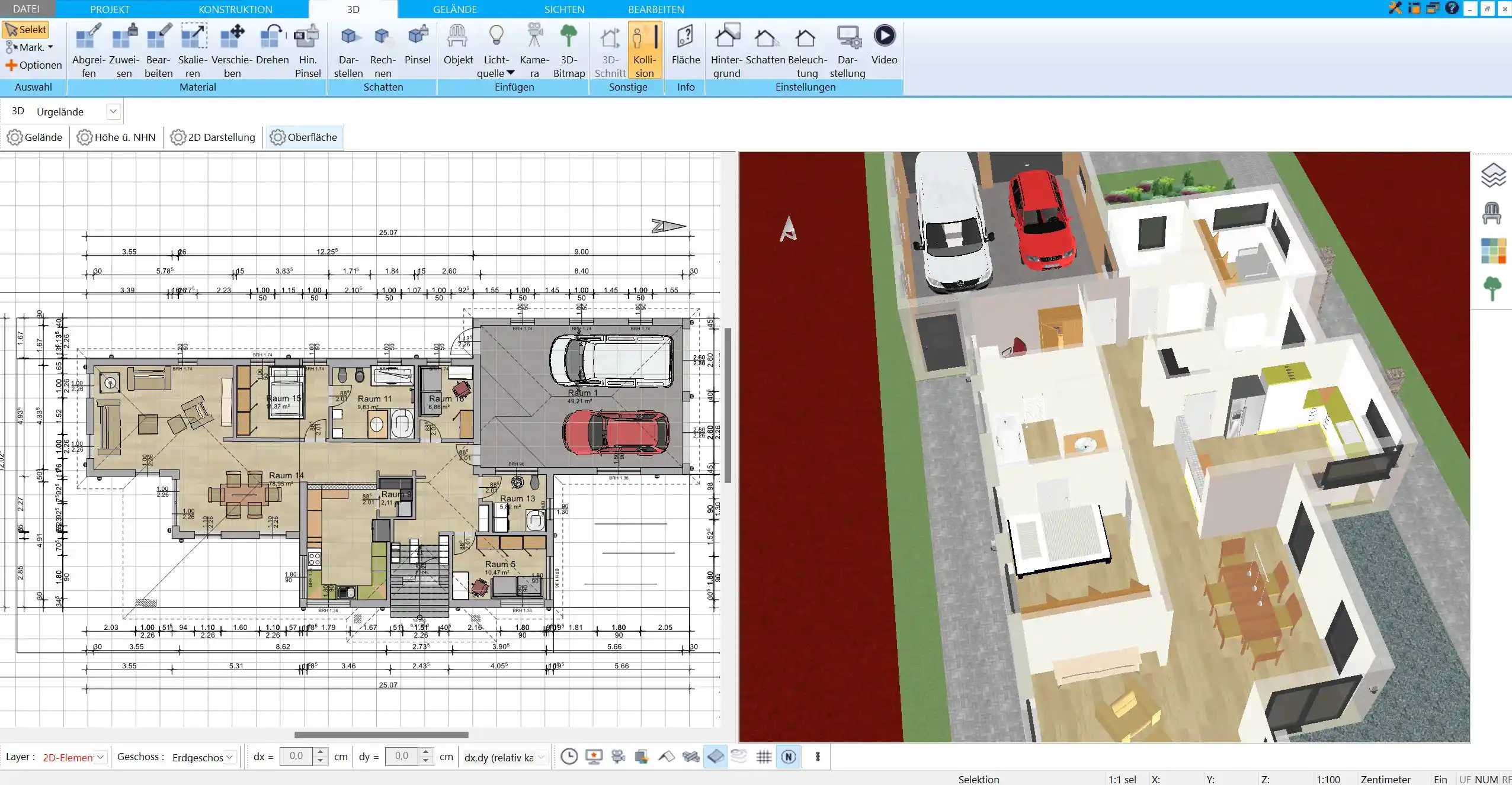 Kinderzimmer-Grundriss optimal planen mit dem HausDesigner3D