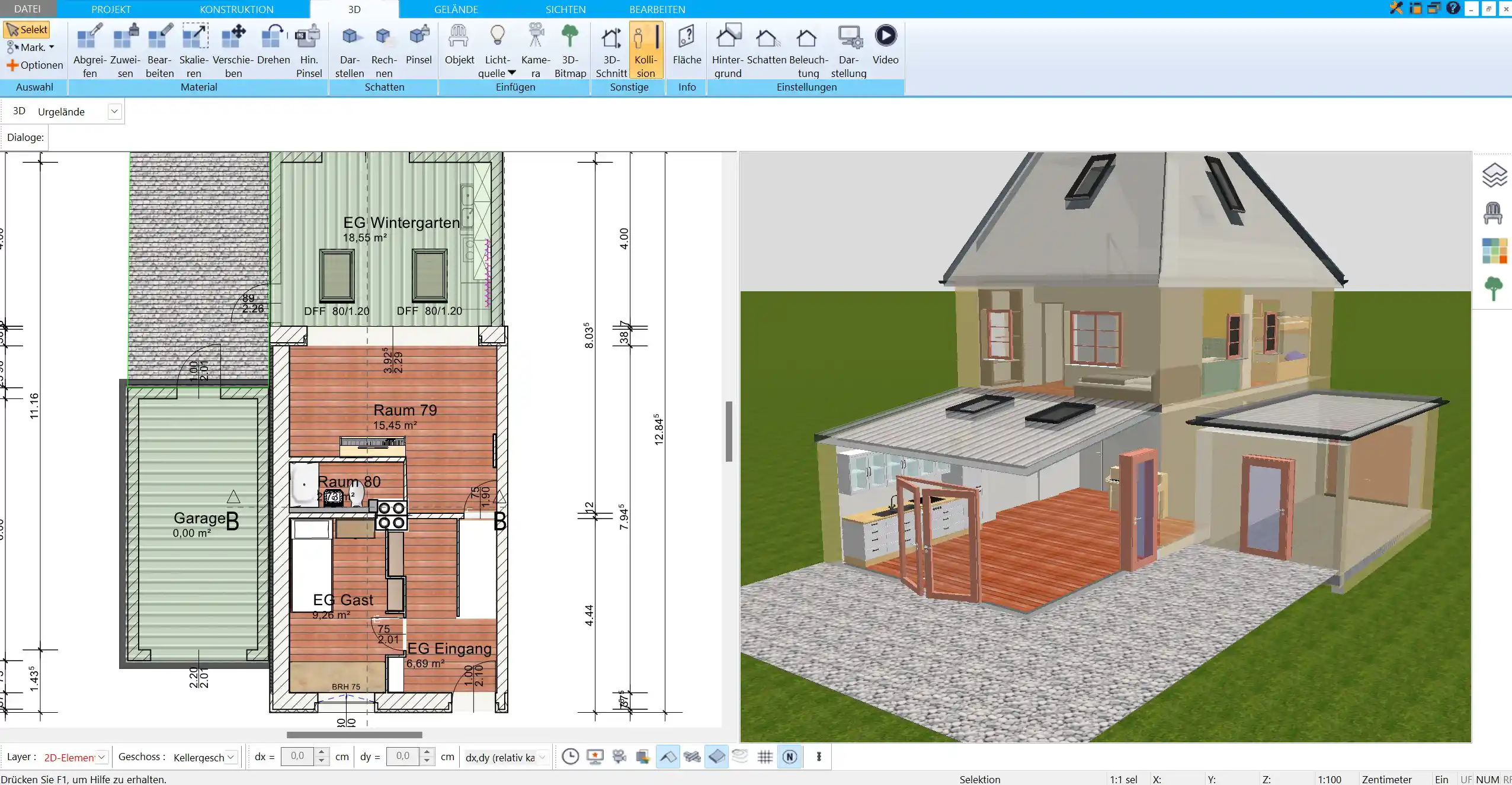 Optimale Raumnutzung für Ihre Terrasse in 3D mit dem HausDesigner3D