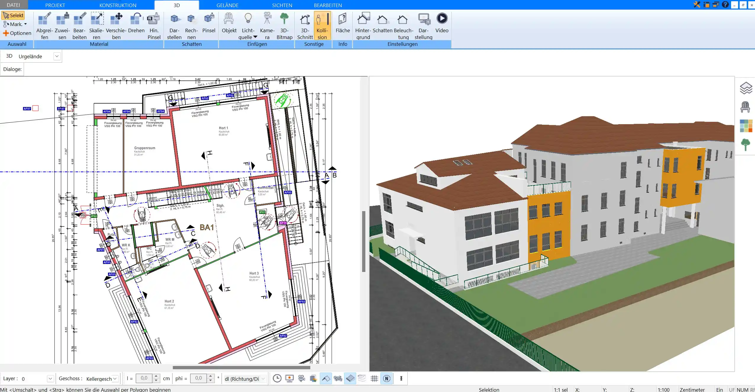 Planung von Bauvorlagen mit dem HausDesigner3D