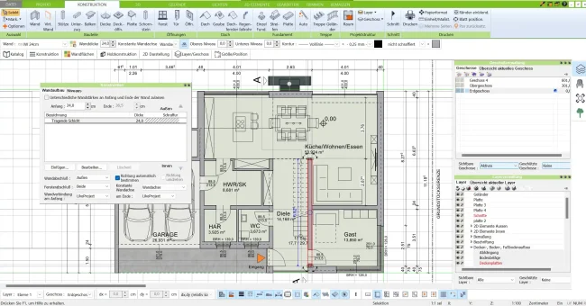 Professionelle Grundrissplanung selbst erstellen mit dem HausDesigner3D