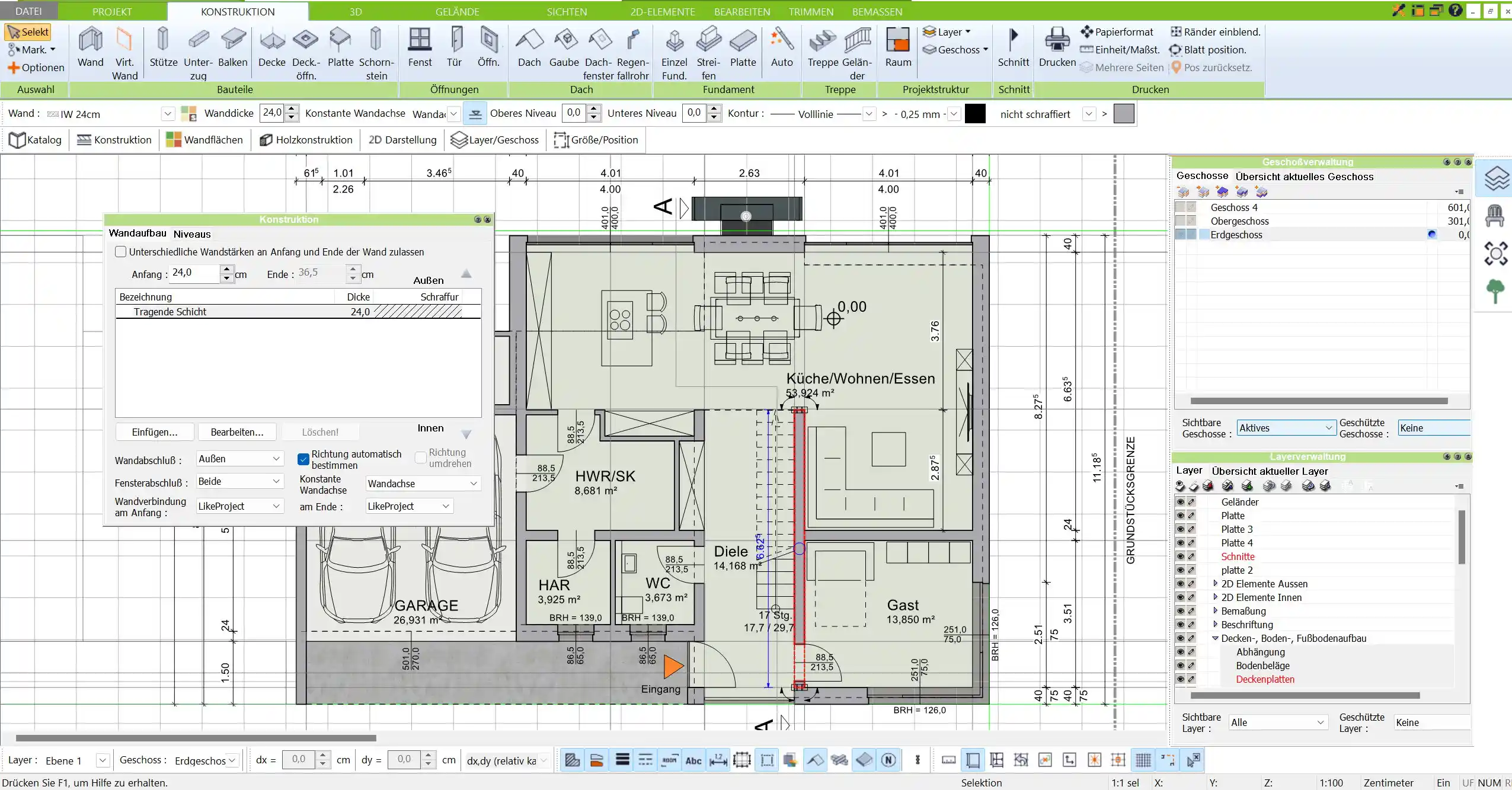 Professionelle Grundrissplanung selbst erstellen mit dem HausDesigner3D