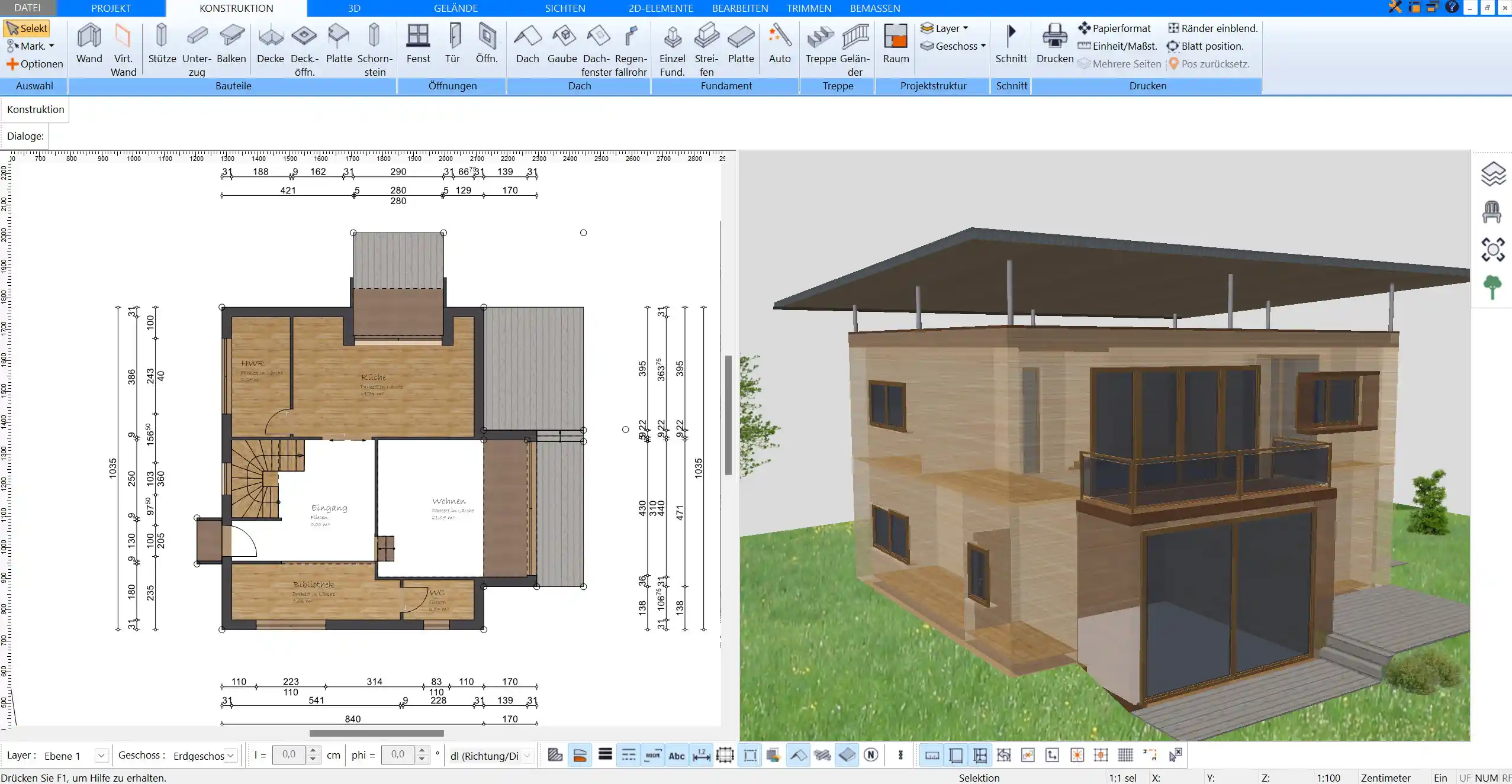 Dachüberstand präzise planen und visualisieren mit dem HausDesigner3D