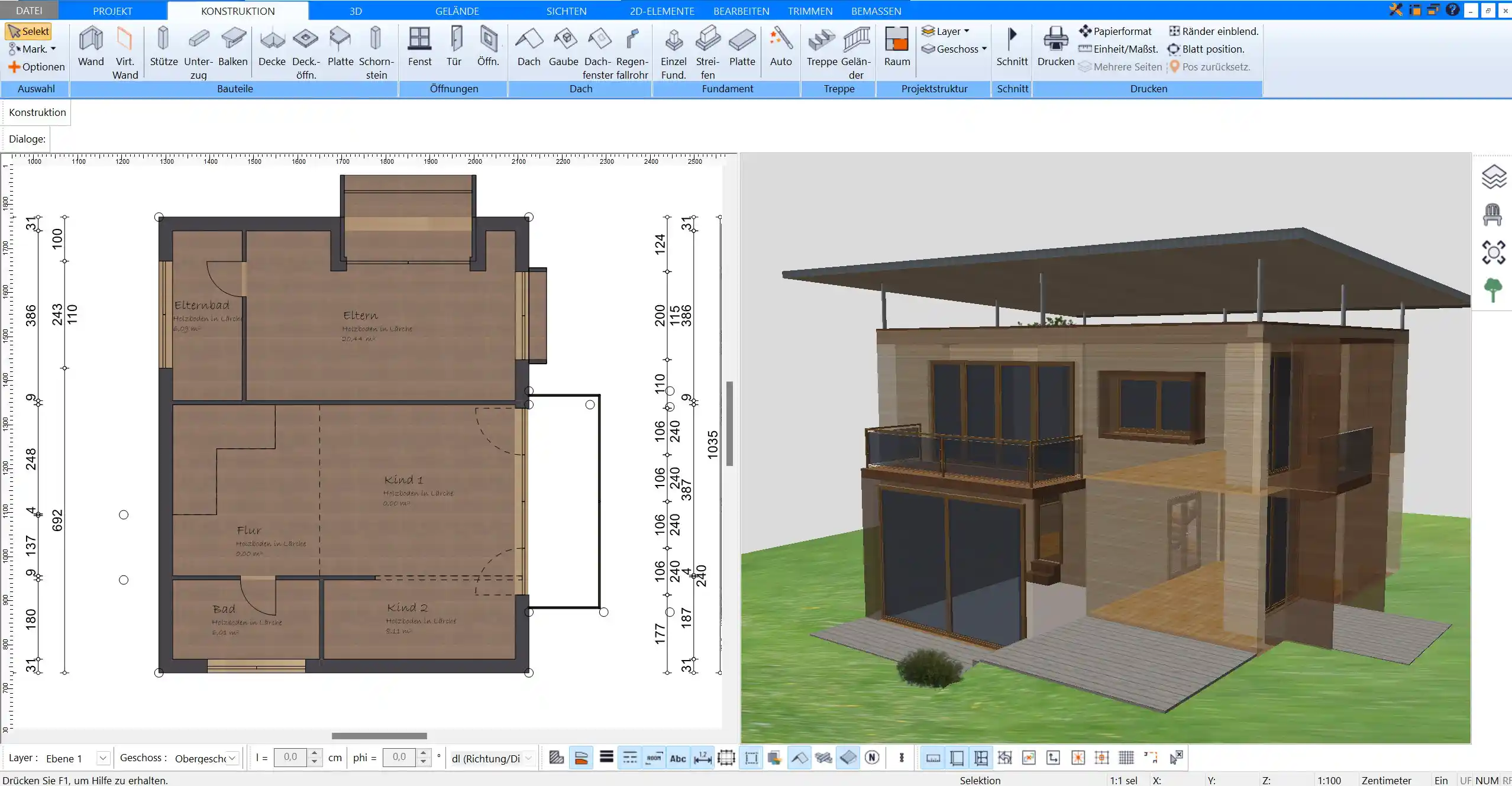 Exakte Grundrissplanung und Visualisierung von Kellerräumen mit dem HausDesigner3D