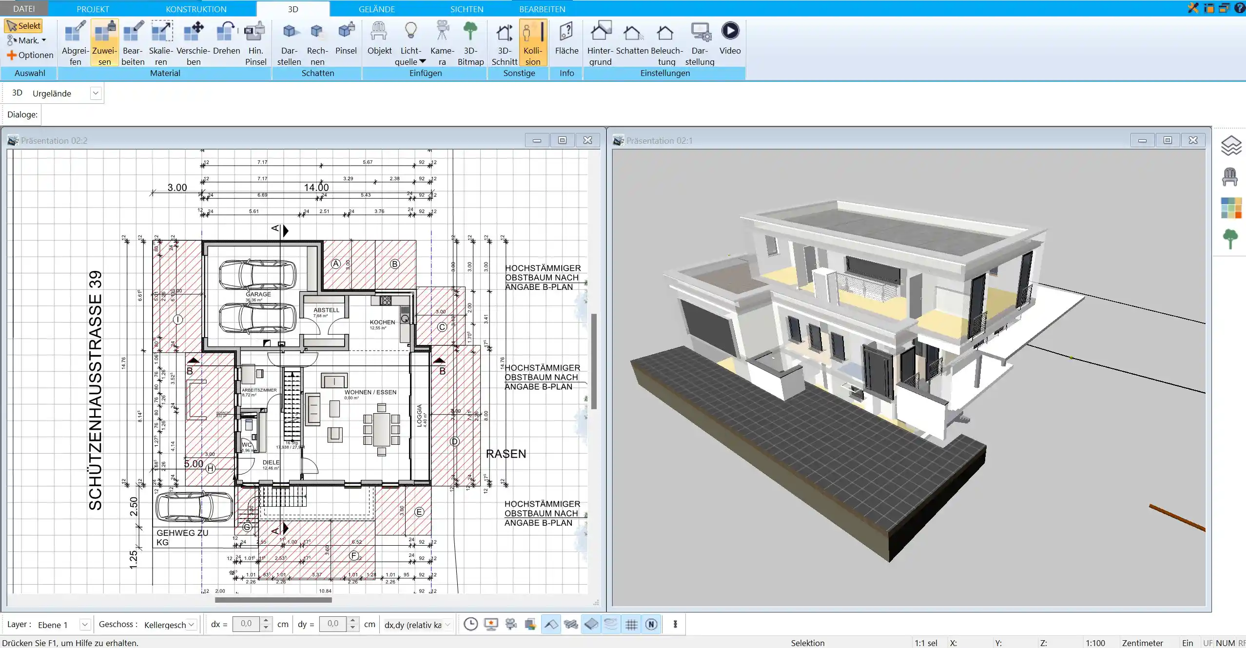 Kellerfläche und Nutzfläche präzise berechnen mit dem HausDesigner3D