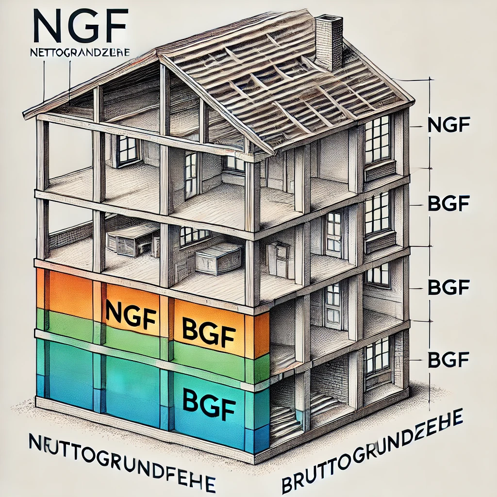 NGF & BGF im Grundriss