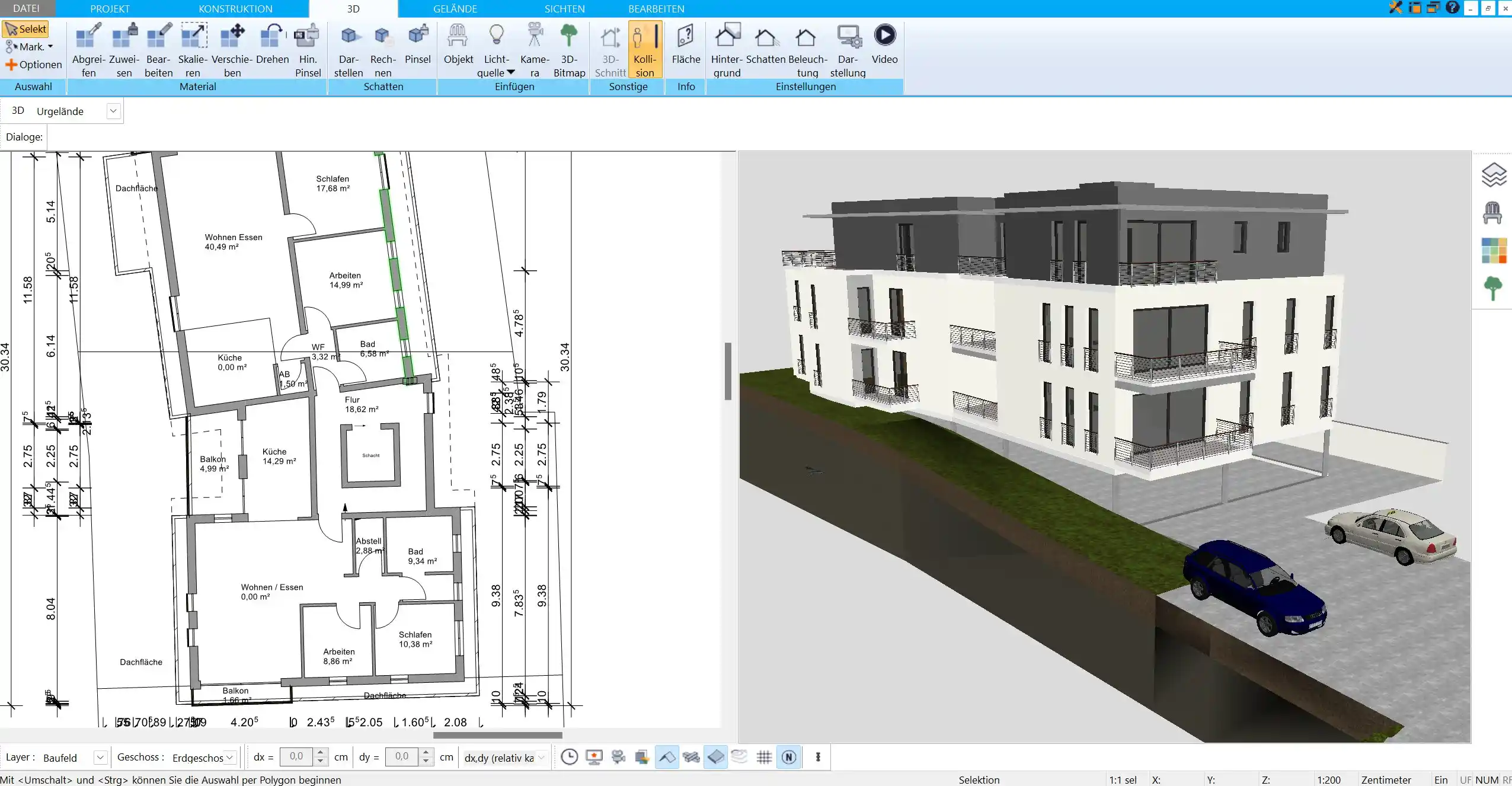 Nutzungsänderungen im Grundriss flexibel mit dem HausDesigner3D planen