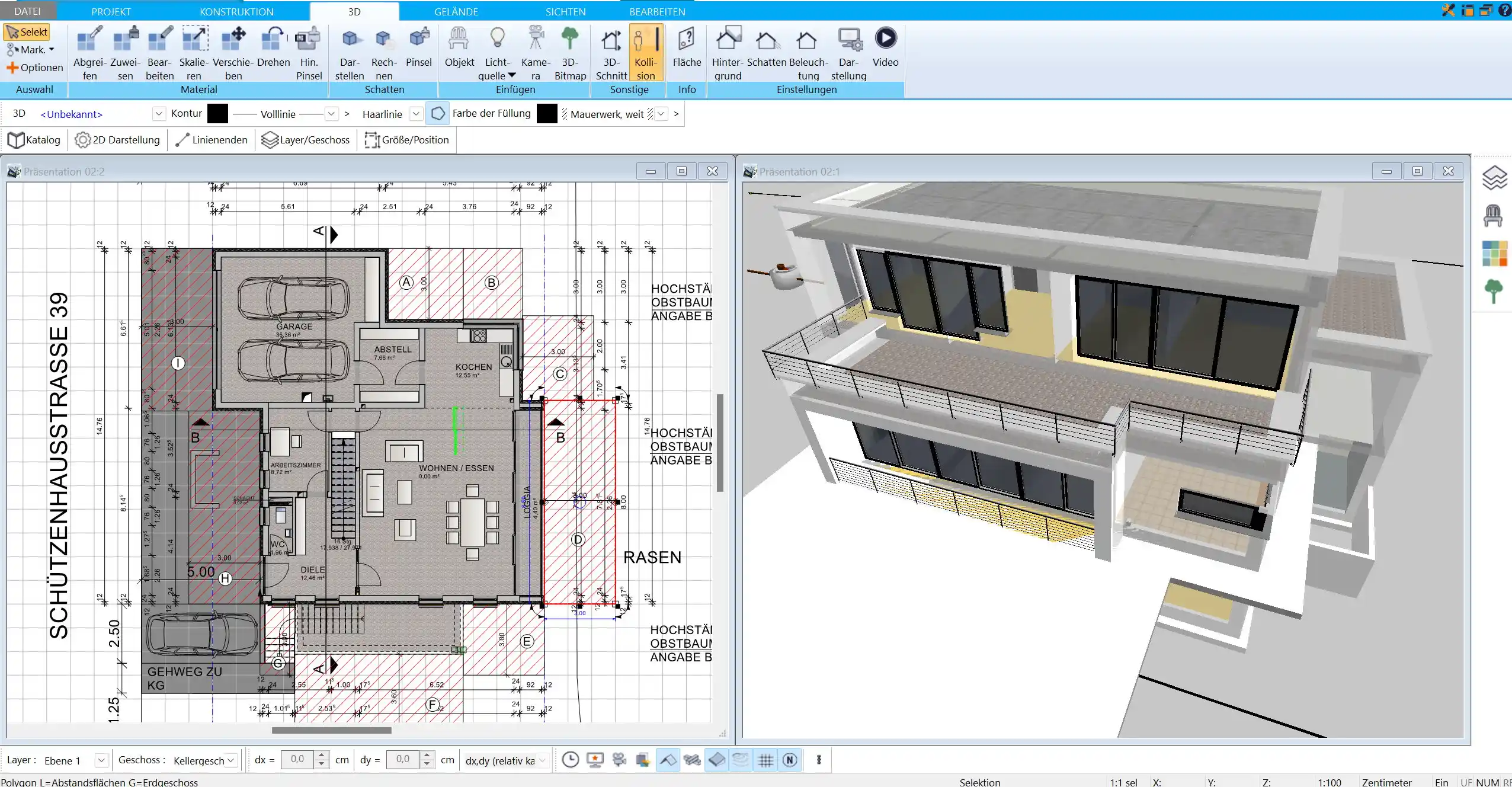 Planung eines Kellers und alternativer Raumlösungen mit dem HausDesigner3D