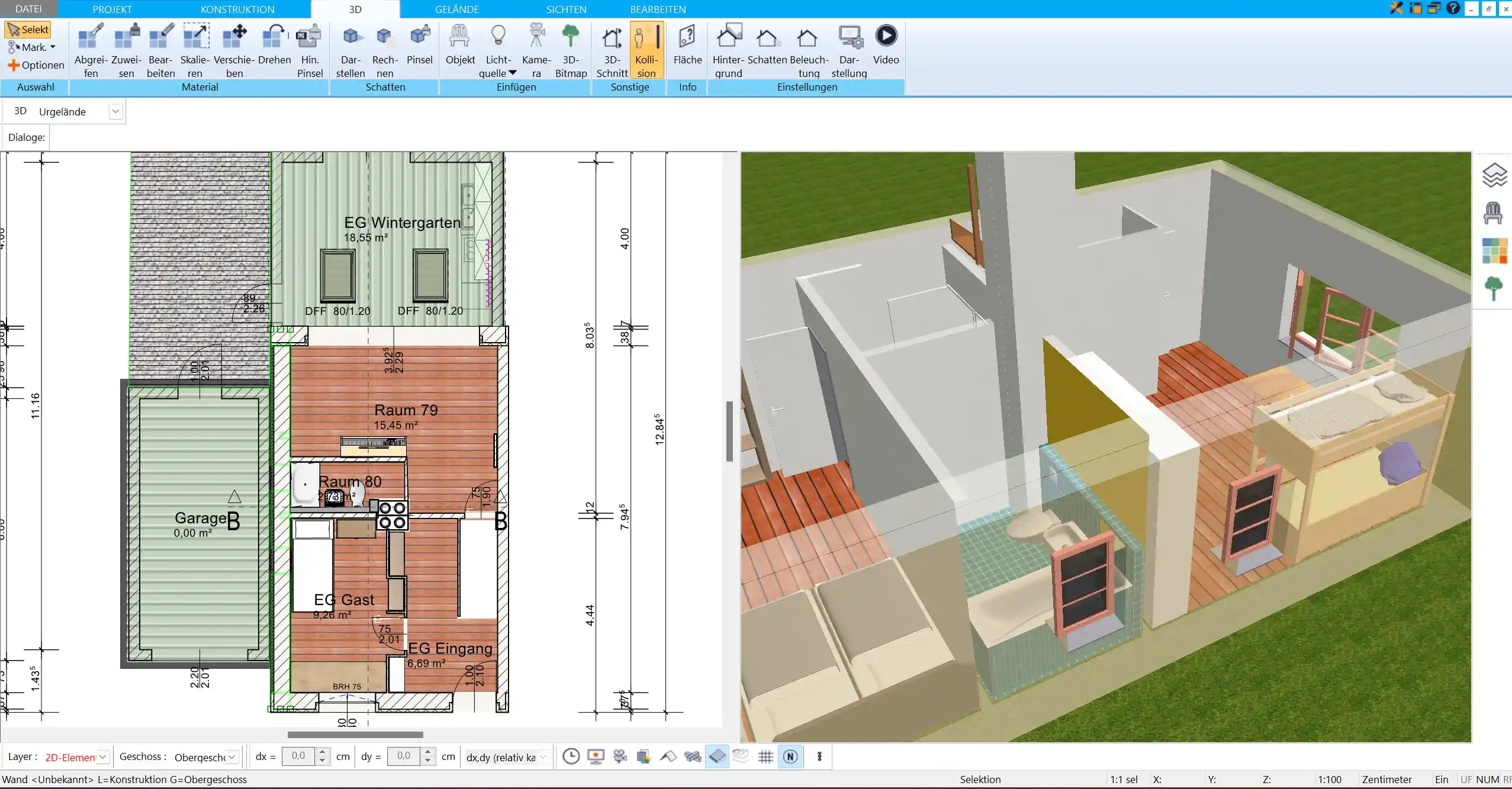 Planung und Visualisierung von Fitnessgeräten in 3D mit dem HausDesigner3D