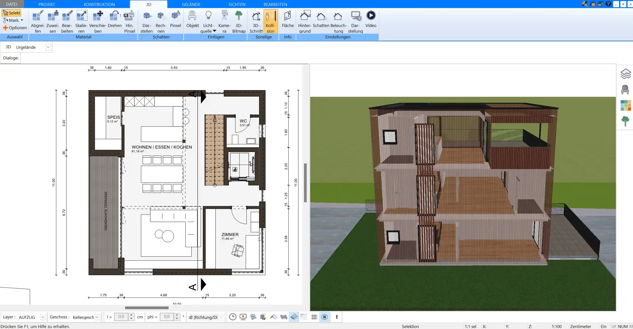 Standsicherheitsanforderungen im 3D-Grundriss mit HausDesigner3D visualisieren