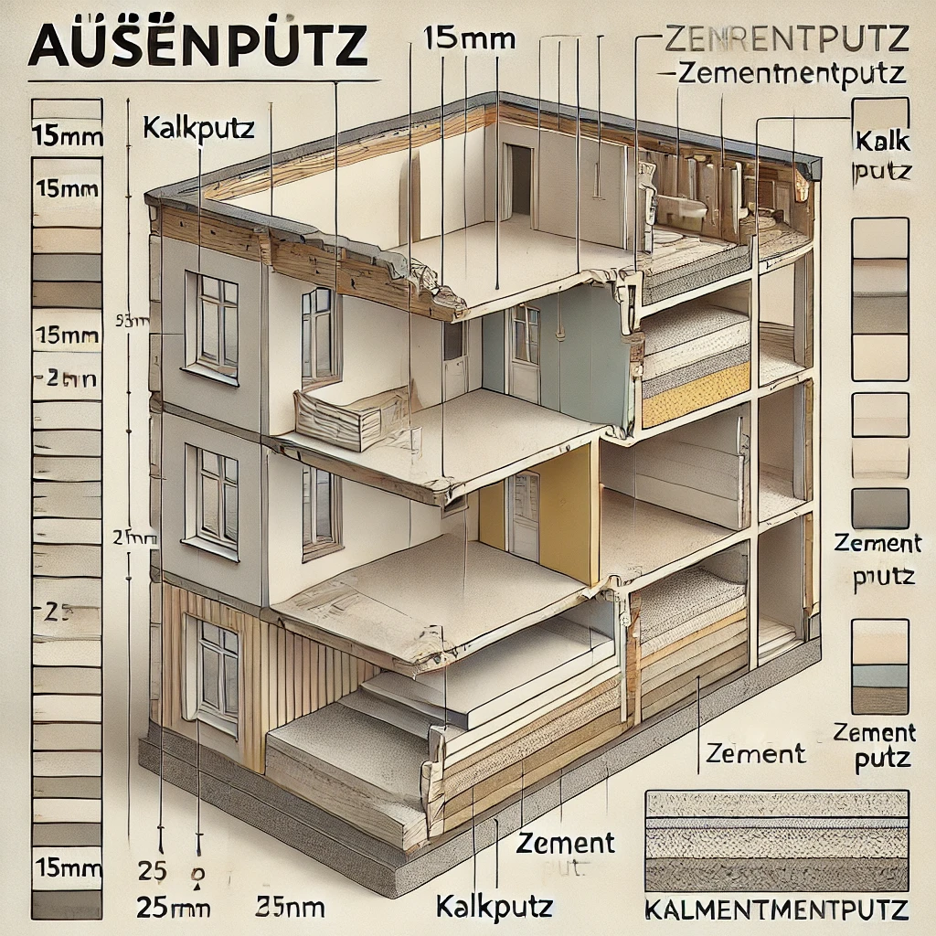 optimale Dicke des Außenputzes