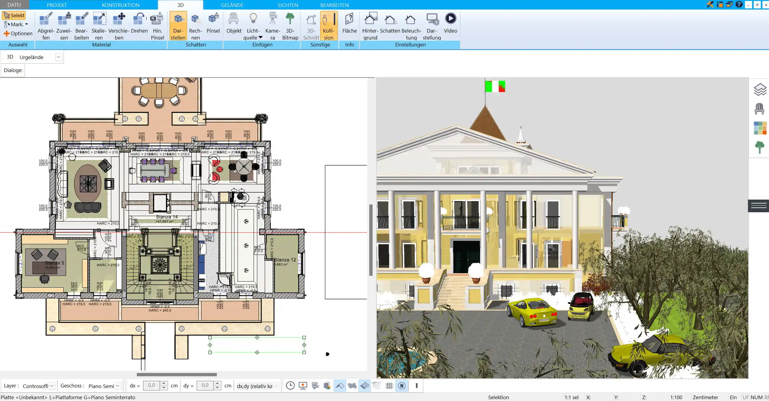 3D-Visualisierung – das Stadthaus von allen Seiten im HausDesigner3D betrachten