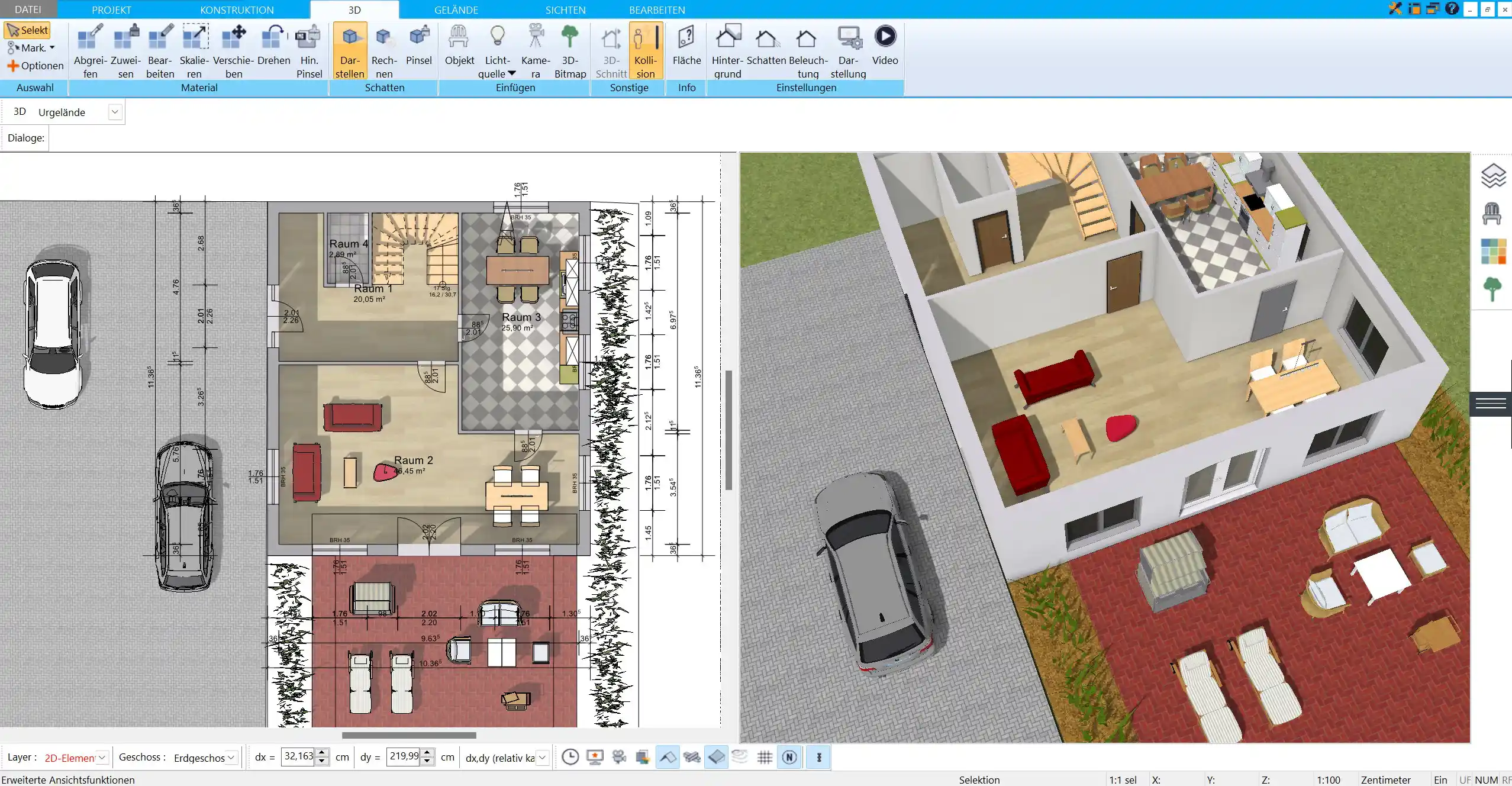 Effiziente Raumnutzung mit HausDesigner3D Kompakte Grundrisse sorgen für weniger Energiebedarf und eine bessere Wärmeverteilung