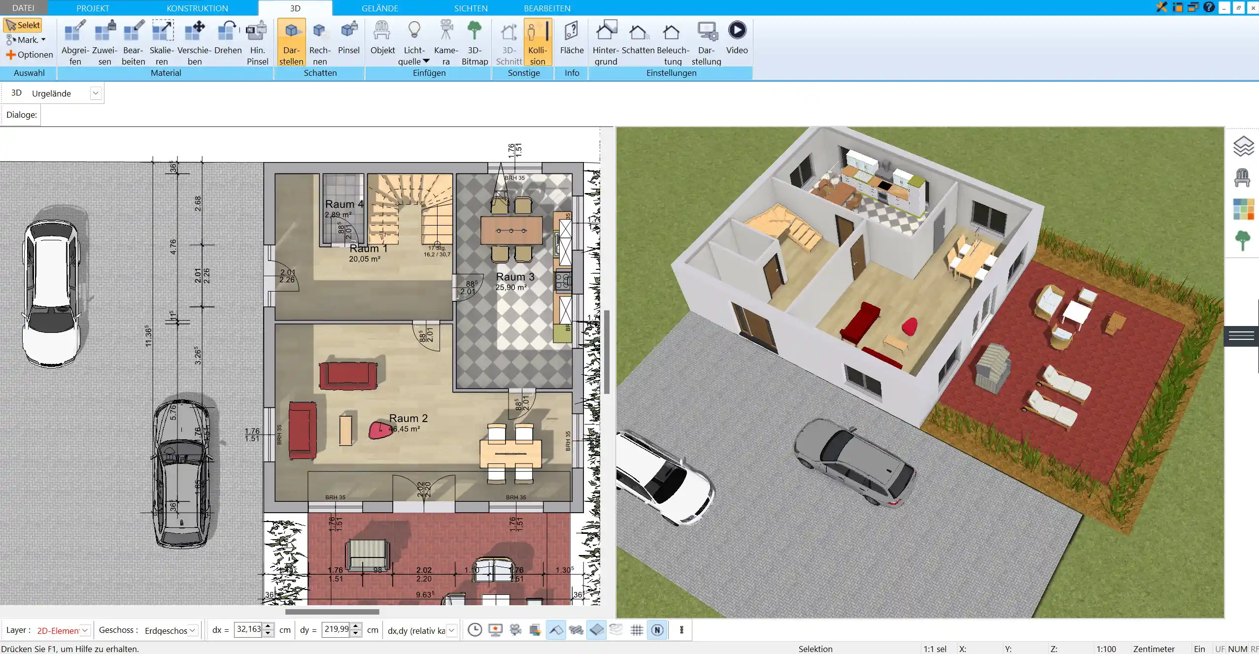 Ein Beispiel für ein erfolgreich geplantes Bauprojekt, das vollständig mit dem HausDesigner3D umgesetzt wurde