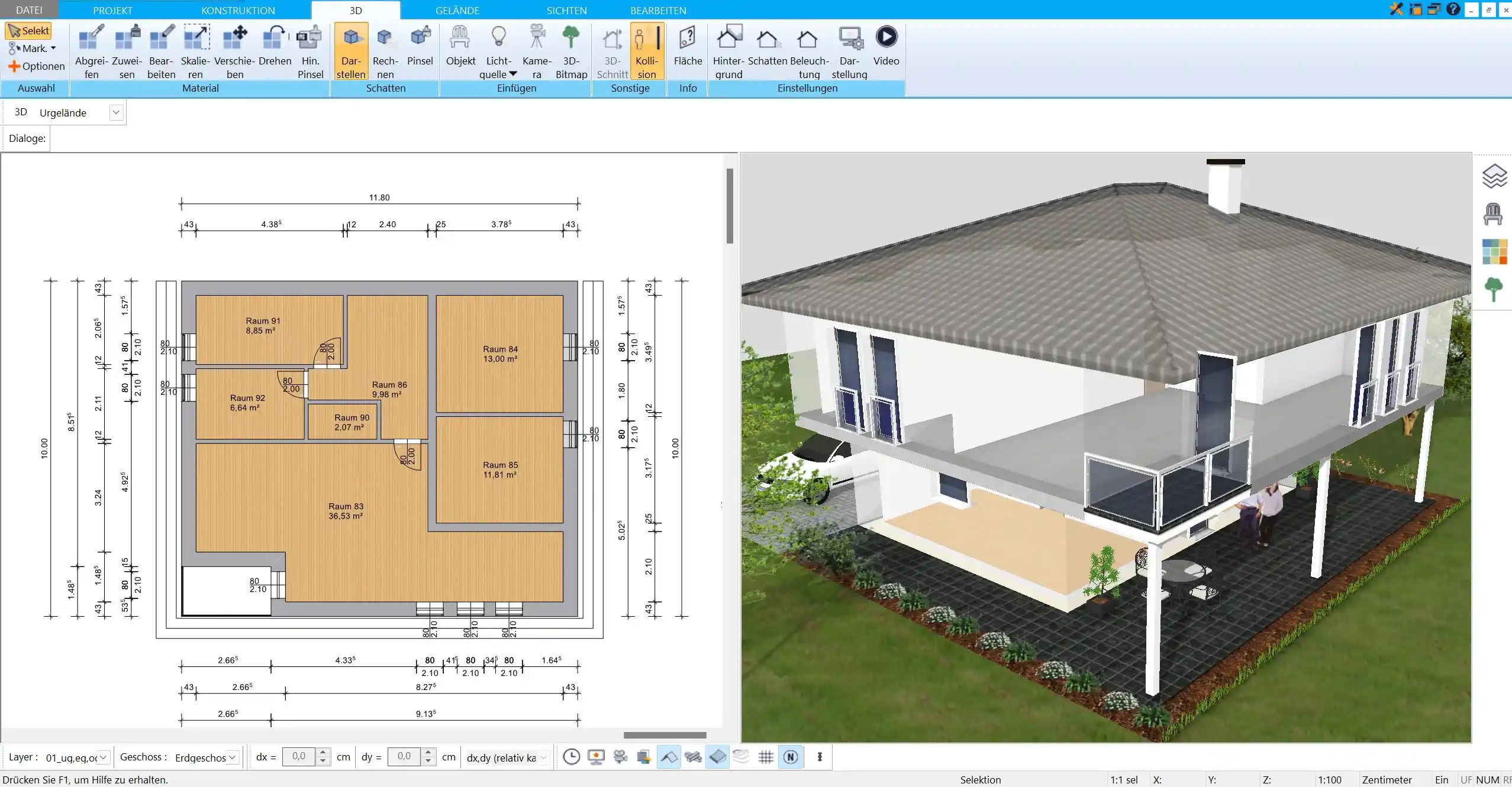 Ein Beispiel für ein erfolgreich geplantes Bauprojekt, das vollständig mit dem HausDesigner3D umgesetzt wurde