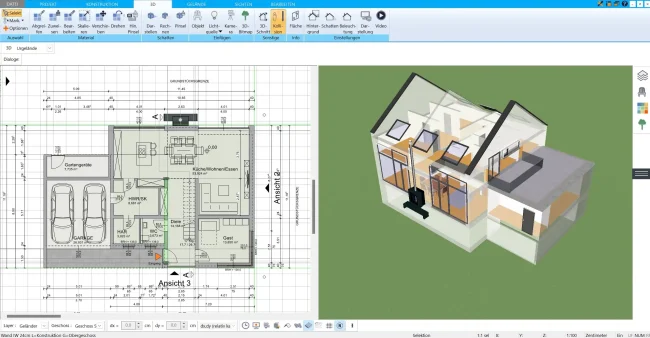 Erster Schritt der Planung Einfache und präzise Grundrisserstellung im HausDesigner3D
