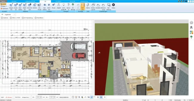 Grundriss einer Einzelgarage in 2D – Detaillierte Planung der Innen- und Außenmaße. Grundriss einer Einzelgarage in 2D – Detaillierte Planung der Innen- und Außenmaße.