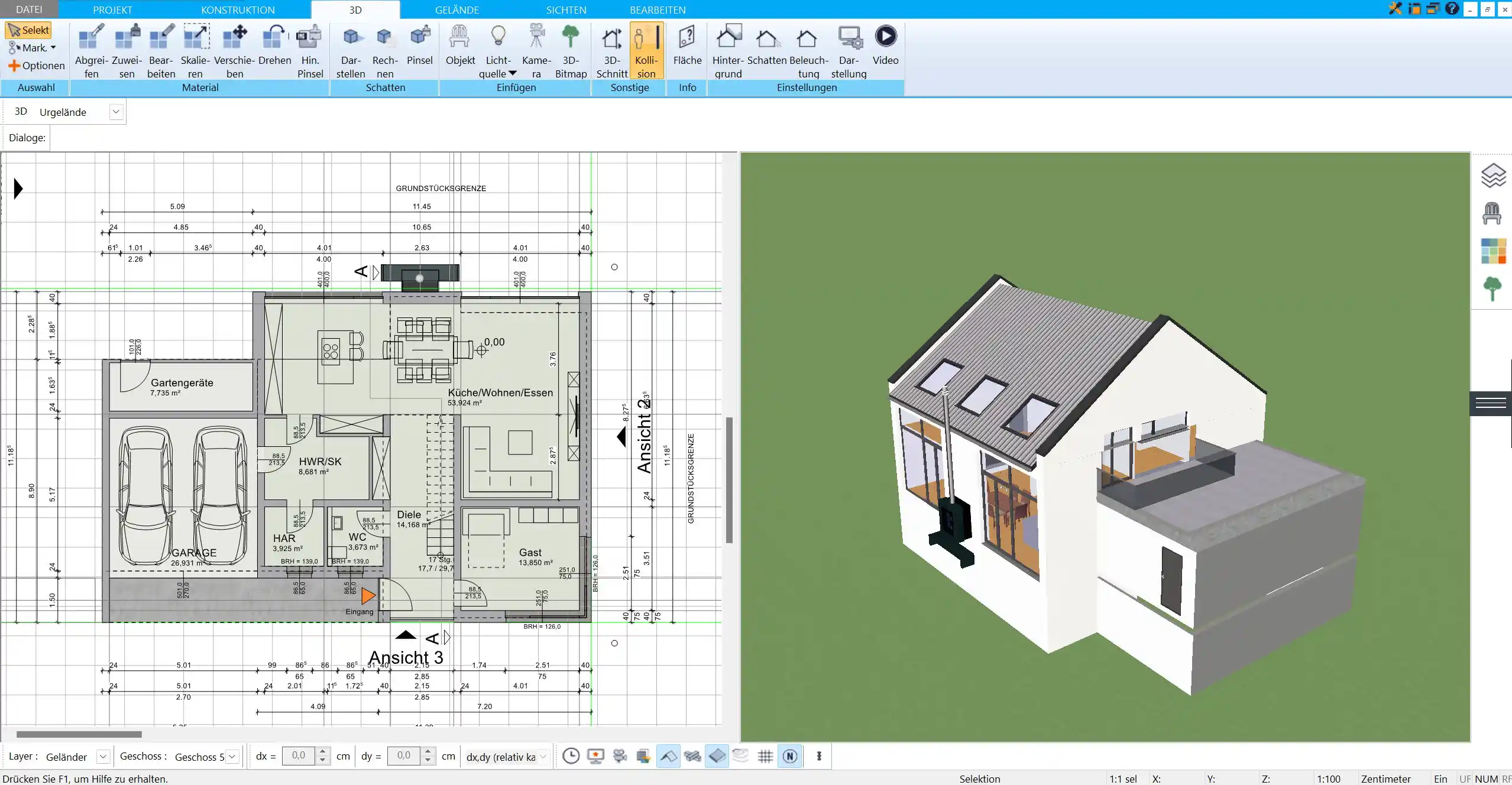 Grundriss eines Stadthauses erstellen – Räume und Struktur im HausDesigner3D planen