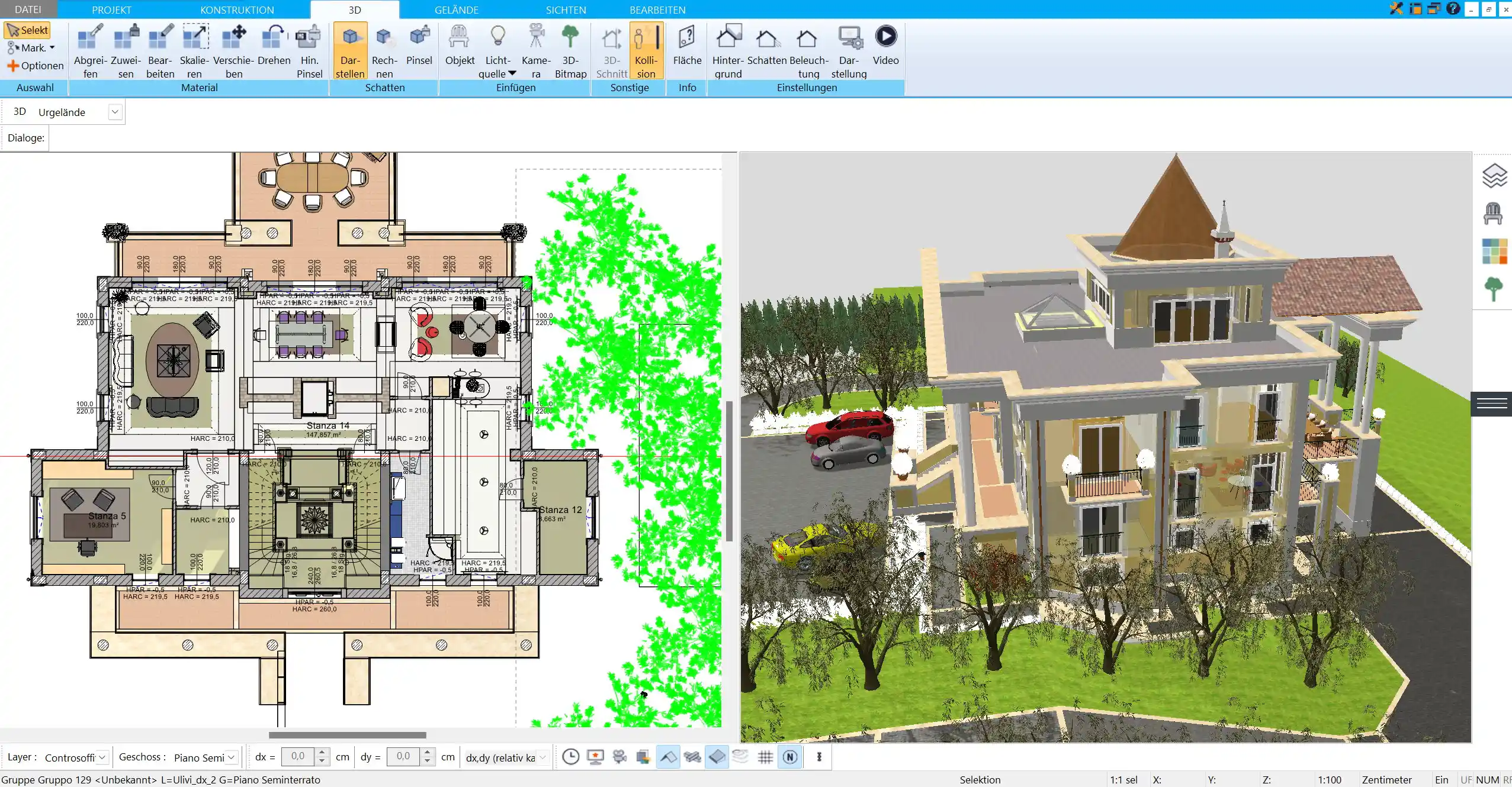 Grundrissimport und Start der Altbau-Planung – Ein bestehender Altbau-Grundriss wird in HausDesigner3D importiert und für die weitere Bearbeitung vorbereitet