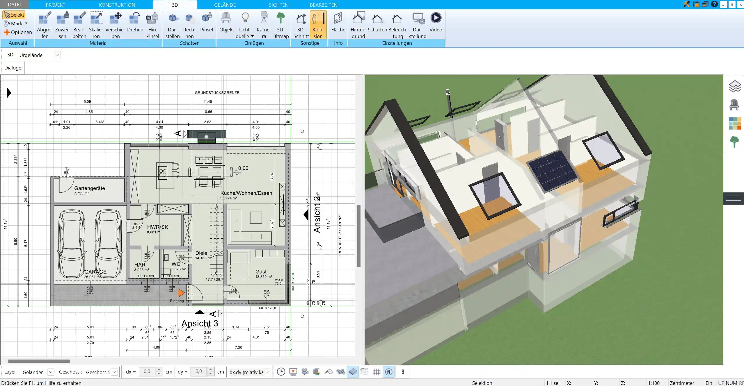 Grundrissplanung im HausDesigner3D – Der erste Schritt zur Planung die Festlegung der Raumaufteilung für Ihr mobiles Haus