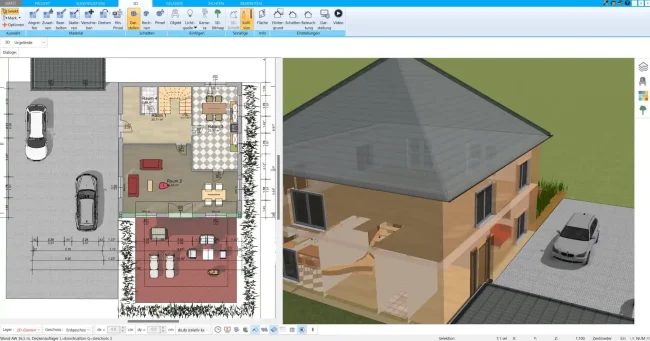 Grundrissplanung in 3D mit HausDesigner3D Grundrissplanung in 3D mit HausDesigner3D