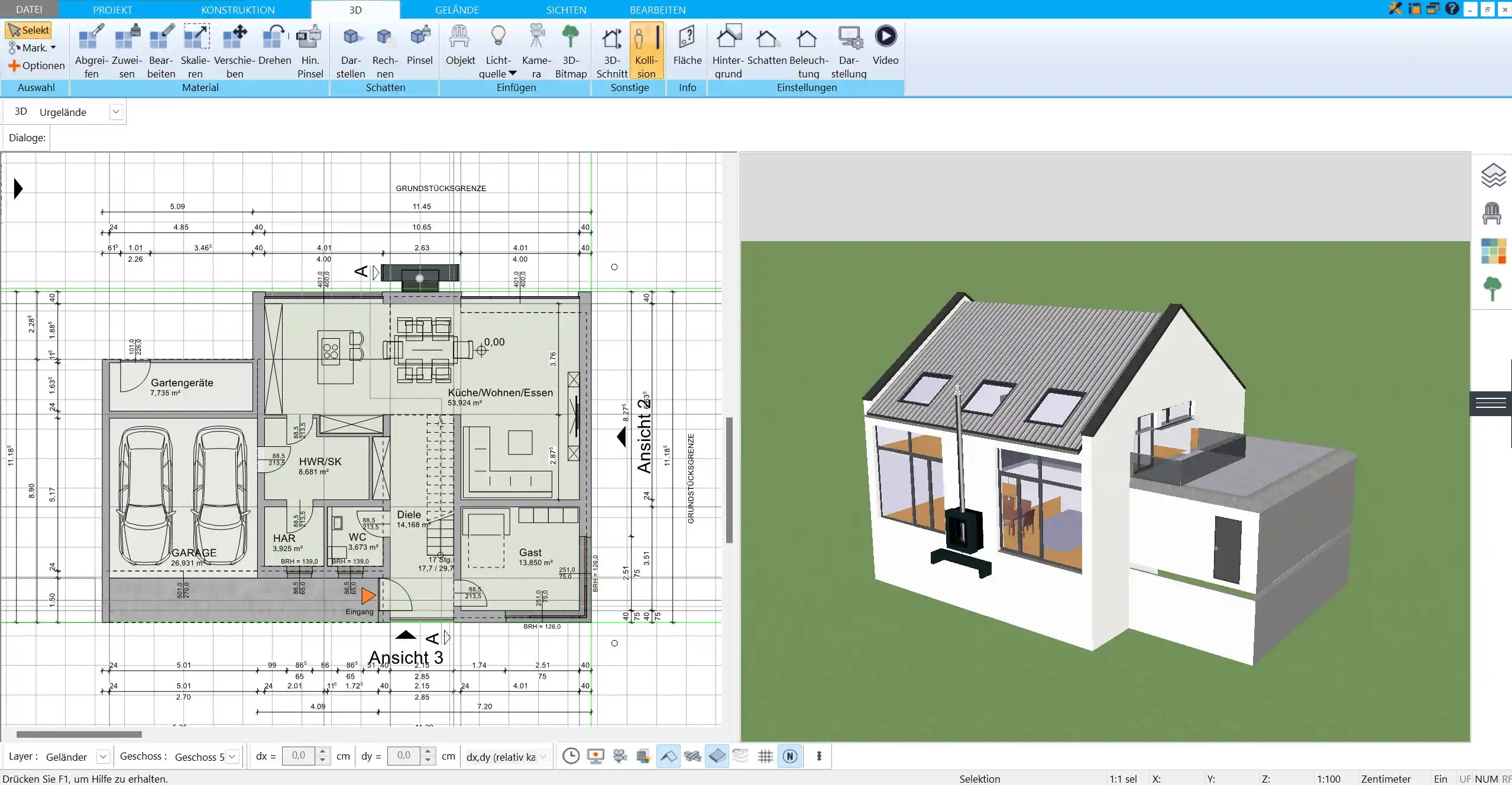 Komplettansicht in 3D – Ihre fertige Terrasse in realistischer 3D-Ansicht erleben