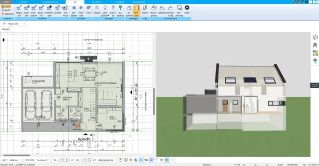 Professionelle Bauzeichnungen Exportieren Sie Pläne im DWG- oder DXF-Format und teilen Sie diese mit Architekten