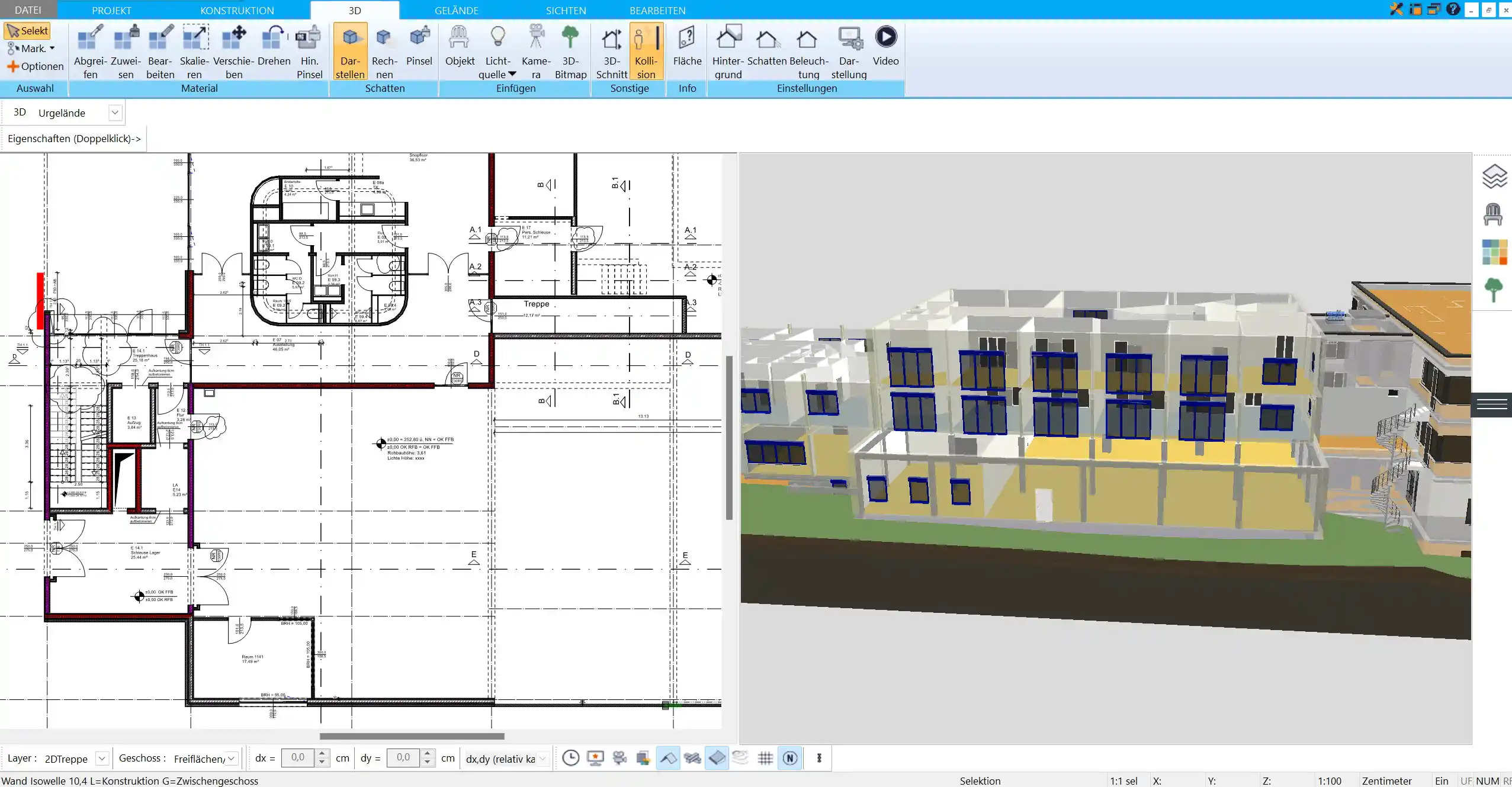 Realistische 3D-Ansicht im HausDesigner3D – sehen Sie Ihr Projekt in Echtzeit während der Planung