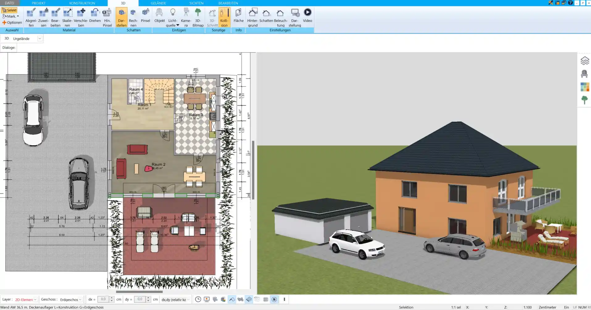 Erstellen Sie Ihr eigenes Singlehaus-Projekt im HausDesigner3D – von den ersten Schritten bis zum fertigen Grundriss