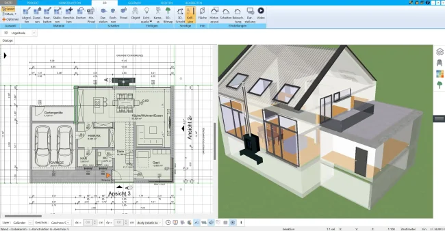Erstellen des Grundlayouts für das Strohhaus – erste Schritte in der Planungssoftware