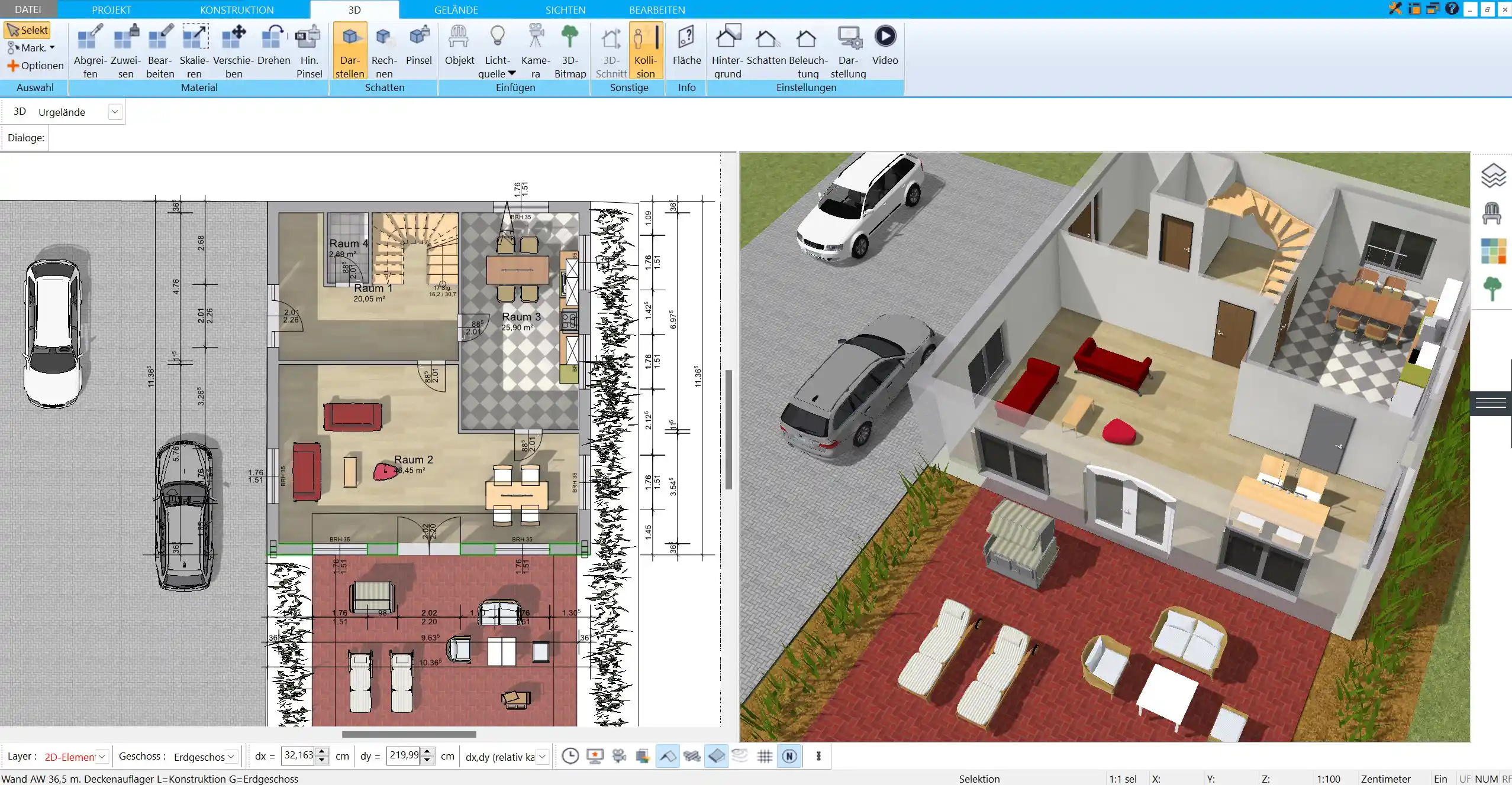 Gezielte Fensterplatzierung im HausDesigner3D So schaffen Sie eine helle und freundliche Atmosphäre