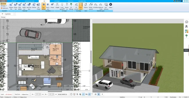 Grundrissplanung in 2D Perfekte Grundlage für Ihre Einliegerwohnung – erstellt mit HausDesigner3D