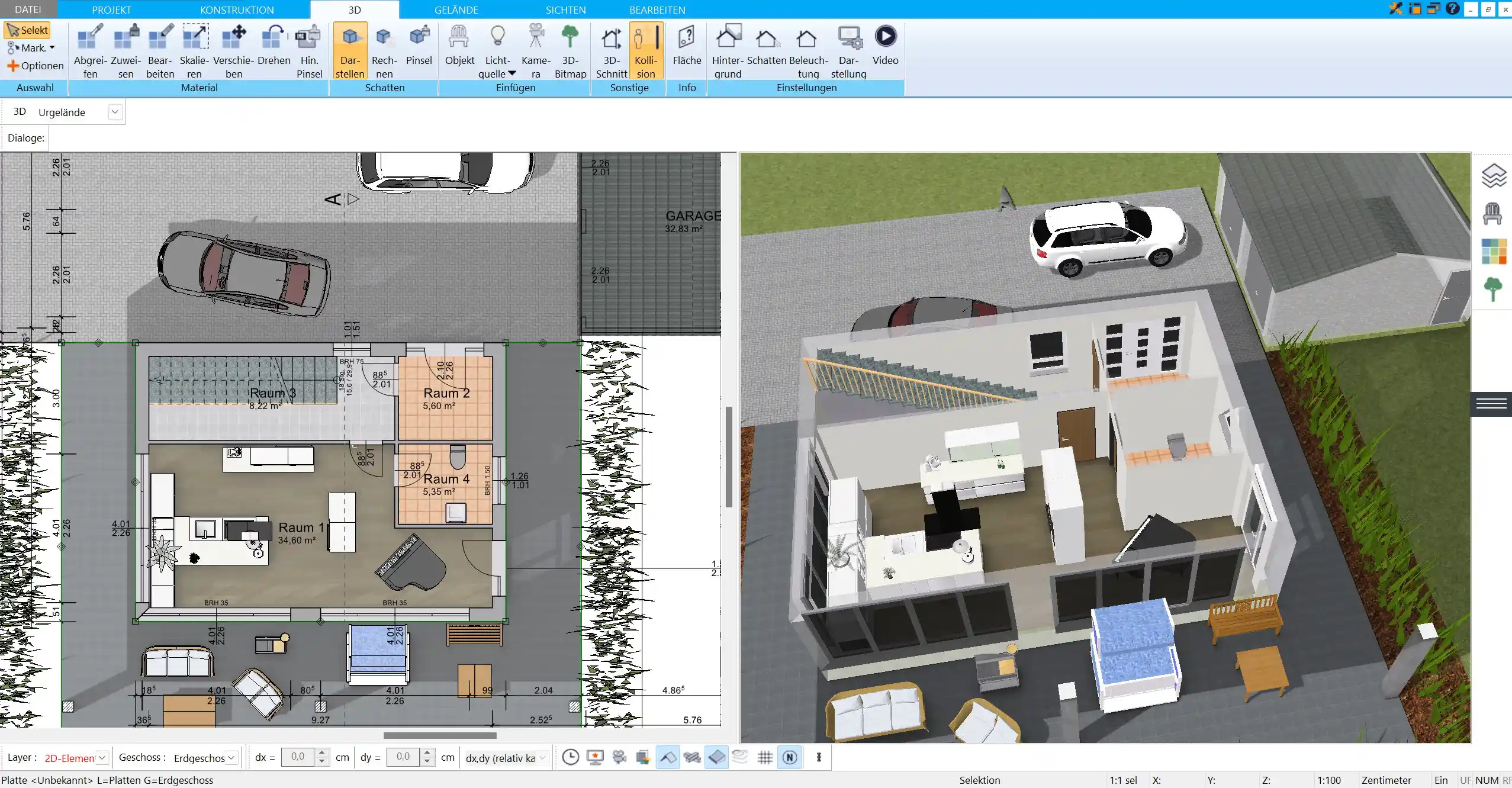 Komplette Hausplanung von Grundriss bis Visualisierung – realisiert mit dem HausDesigner3D