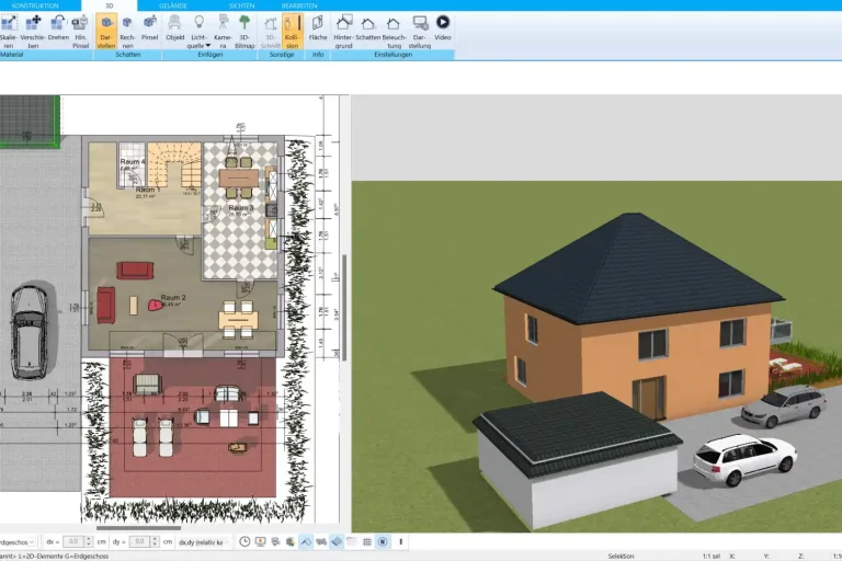 Grundriss eines Strohhauses – erstellt mit dem HausDesigner3D
